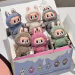 Monster Labubu Kawaii Blind Box Series PVC Anime Figure Pendant Doll Monster Keychain Birthday Holiday Kids Gift