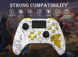 Ps4 Joystick,Wireless Controller For Ps4/Ps3/Pc/Android With Usb Cable/Dual Vibration/Turbo Function/3.5mm Audio/Multi Touch Pad