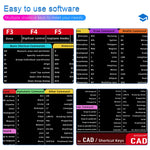 Office Shortcuts Mouse Pad Large Extended for AutoCAD