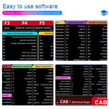 Office Shortcuts Mouse Pad Large Extended for AutoCAD