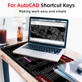 Office Shortcuts Mouse Pad Large Extended for AutoCAD