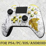 Ps4 Joystick,Wireless Controller For Ps4/Ps3/Pc/Android With Usb Cable/Dual Vibration/Turbo Function/3.5mm Audio/Multi Touch Pad