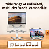 Laptop Stand 360°Rotating Portable Notebook Bracket Heat Dissipation Folding Aluminum Holder Suitable for Macbook Air Pro