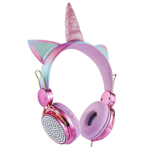 Cartoon Unicorn Wired Headphone