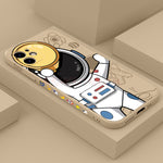 Cute Astronaut Phone Case For iPhone - Black FQ